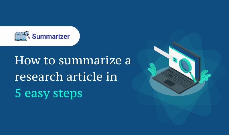 how to right a summary of an article