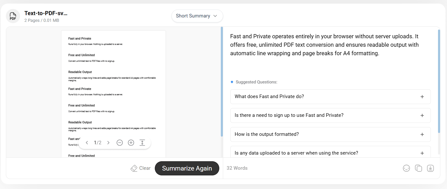 PDF Summarizer